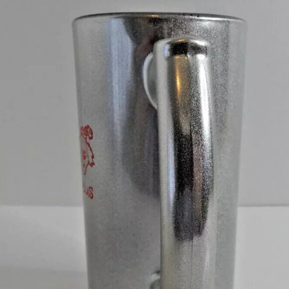 RARE Circus Circus Las Vegas Silver Heavy Glass Mug Hotel Casino Barware Theme - Picture 2 of 10